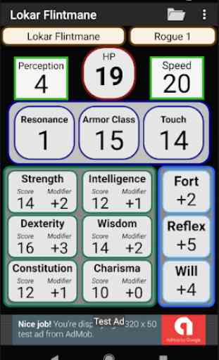 Second Edition Character Sheet 1