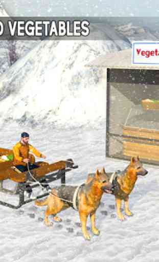 Snow Dog Sledding Transport: Dog Simulator Games 4