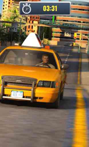 Taxi Cab City Driving Car 1