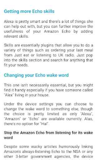 Tips for Amazon Echo 2