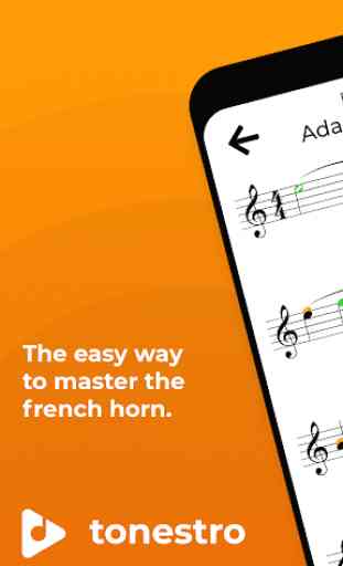 tonestro for Horn - practice rhythm & pitch 1