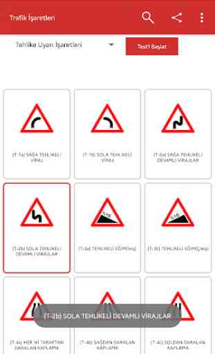 Traffic Signs Turkey (Test - Exam) 1