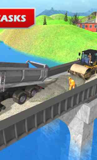 Train Bridge Construction: Railroad Building Sim 2