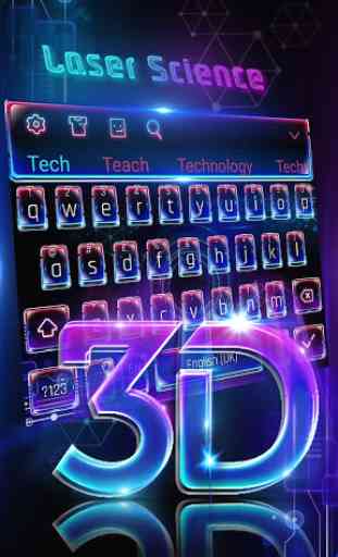 3D Neon Keyboard 1