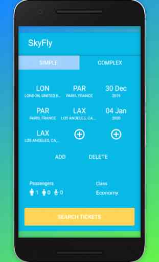 Cheap Flights Tickets Booking App - SkyFly 2