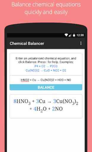Chemical Balancer – Chemical Equation Balancer 1