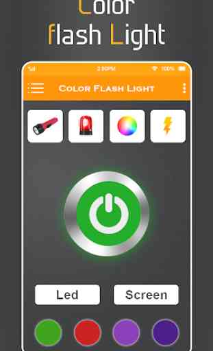 Color flash light : Torch LED Light 1