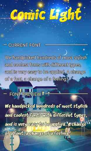 Comic Light Font for FlipFont,Cool Fonts Text Free 1
