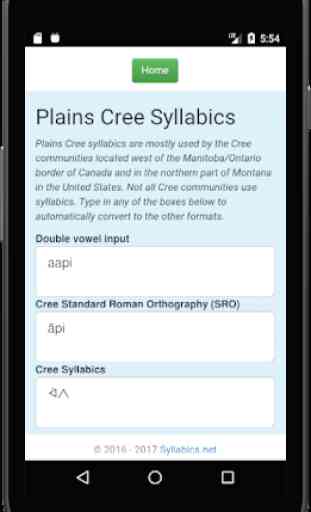 Cree Syllabics 2