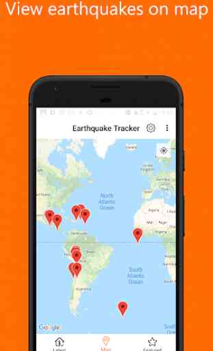 Earthquake Tracker - Latest quake & Map 2