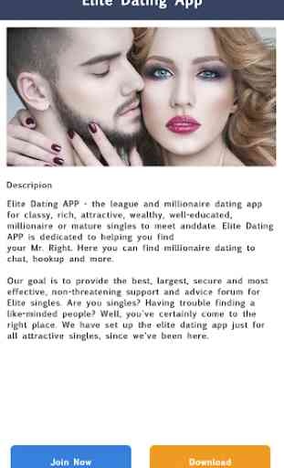 Elite Dating - Millionaire Dating Singles APP 2