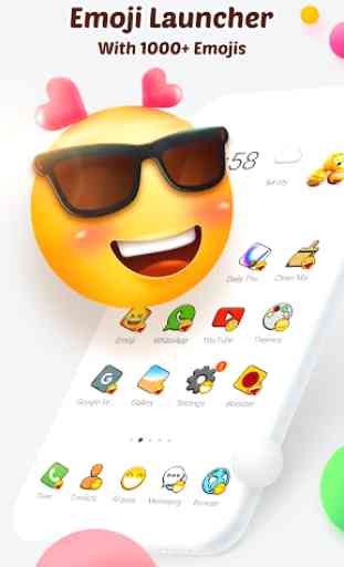 Emoji Launcher- Love emoji & gif stickers 1