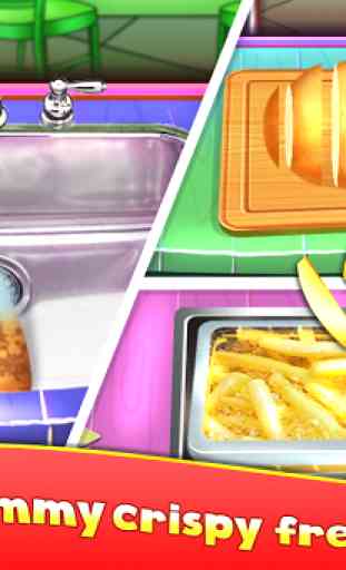 Fast Food Stand - Fried Food Cooking Game 4