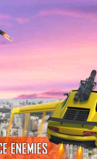Flying Car Games 2020- Drive Robot Car Shooting 3