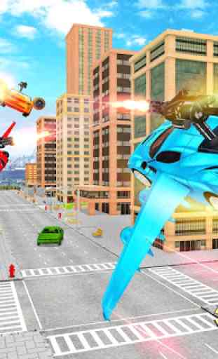 Flying Car Transformation Robot Wars Car Superhero 4