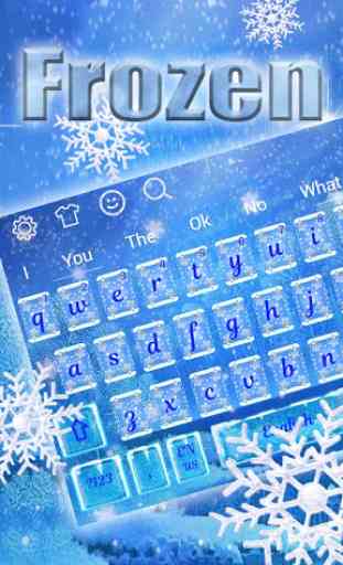 Frozen Snowflake Keyboard 1