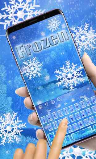 Frozen Snowflake Keyboard 2