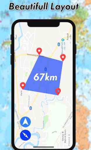 GPS distance calculator and gps area measurement 3