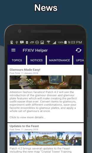 Helper Tool for FFXIV - News, Character, Server 1