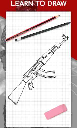 How to draw weapons step by step, drawing lessons 1