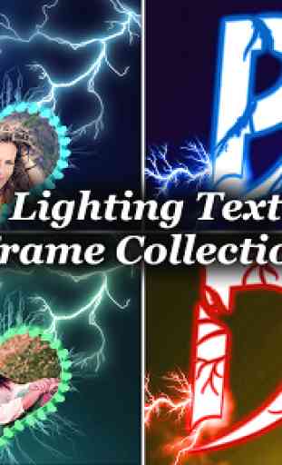 Lighting Text Frames Photo Editor 2
