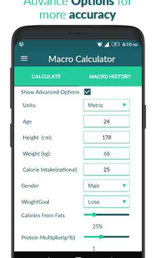 Macro Calculator - Daily Calorie Intake Calculator 4