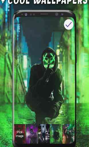Mask Anonymous Lock Screen & Wallpapers 3