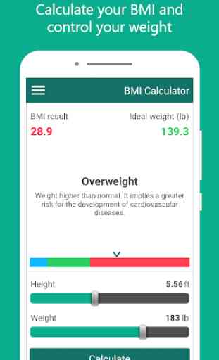 My BMI: Ideal Weight and BMI Calculator 2