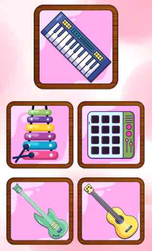 Pink Piano Keyboard - Music And Song Instruments 1