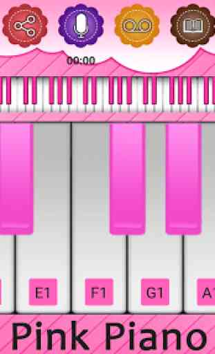 Pink Piano Keyboard - Music And Song Instruments 2