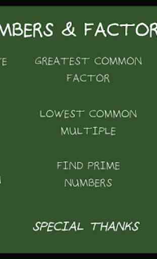 Prime numbers and factorization 1