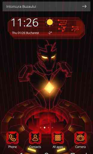 Red Iron Hero 3D Theme 1