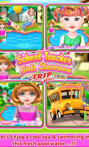 School Teacher Girls Classroom Trip-Kids Games 2