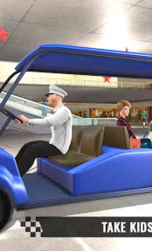 Shopping Mall Smart Taxi: Family Car Taxi Games 3
