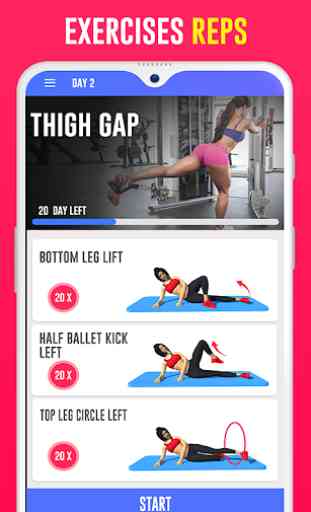 Skinny leg workouts for women: Burn Thigh fat, gap 1