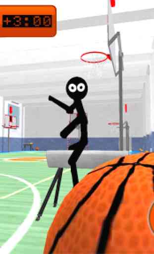 Stickman Neighbor. Basketball Basics Teacher 3D 3