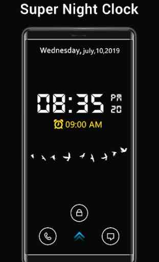 Super Night Watch : Alarm clock & clock wallpapers 1
