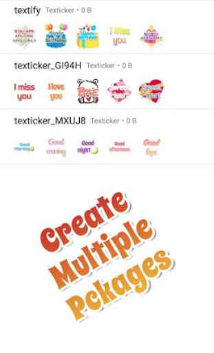 Texticker, Create Text Stickers - WAStickerApps 2