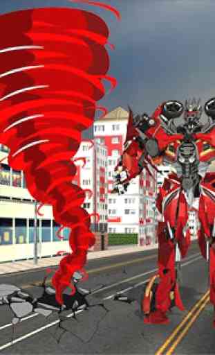 Tornado Robot:Futuristic Transformation Robot Wars 1