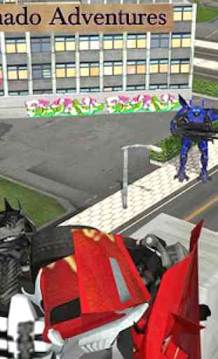 Tornado Robot:Futuristic Transformation Robot Wars 3