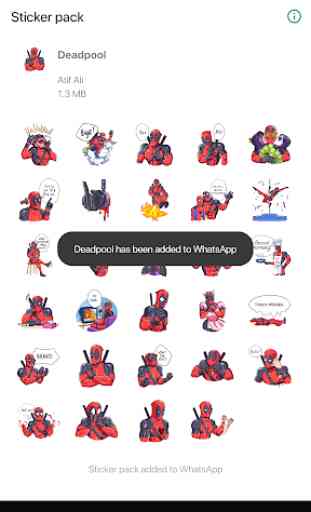 Trendy Deadpool Stickers (WAStickerApps) 4