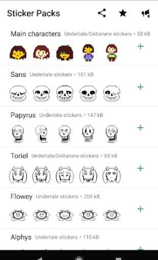 UNDERTALE and DELTARUNE stickers for WhatsApp 1