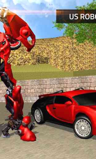 US Robot Transform Car: Robot Transport Games 2020 1