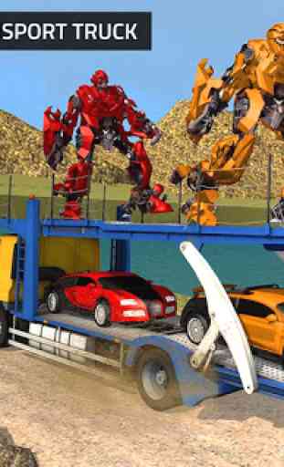 US Robot Transform Car: Robot Transport Games 2020 4