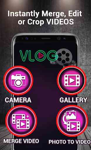 Vlog Video Merger & Editor  - Filters & Stickers 1