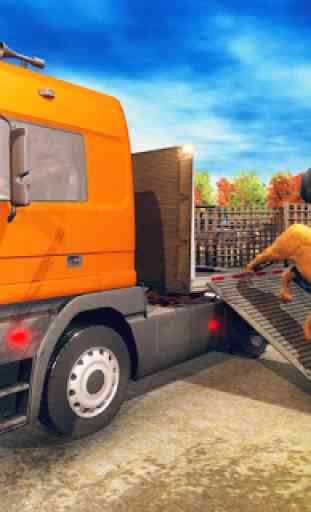 Wild Animal Transporter Truck Simulator Games 2018 3