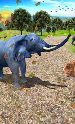 Wild Elephant Family Simulator 2