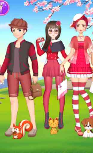 Anime Friends - Cute Team Make up & Dress up 4