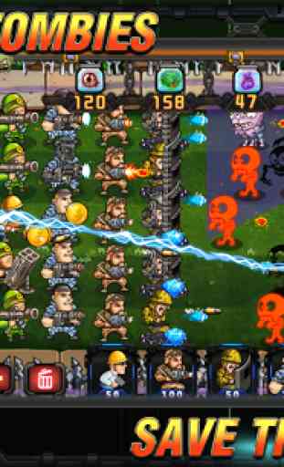 Army vs Zombies : Tower Defense Game 3