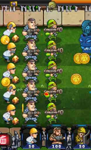 Army vs Zombies : Tower Defense Game 4